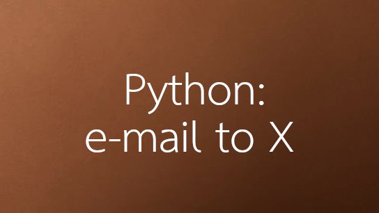 Posting to X from email with Python
